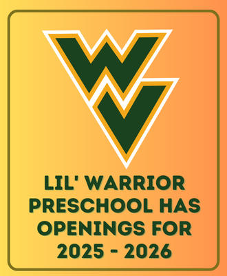  WVHS Lil' Warriors Preschool Registration