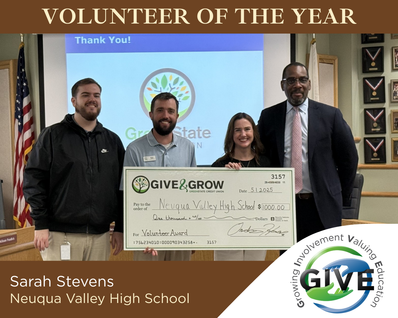 Volunteer of the Year winner