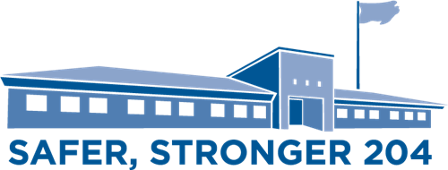 Safer, Stronger 204 logo