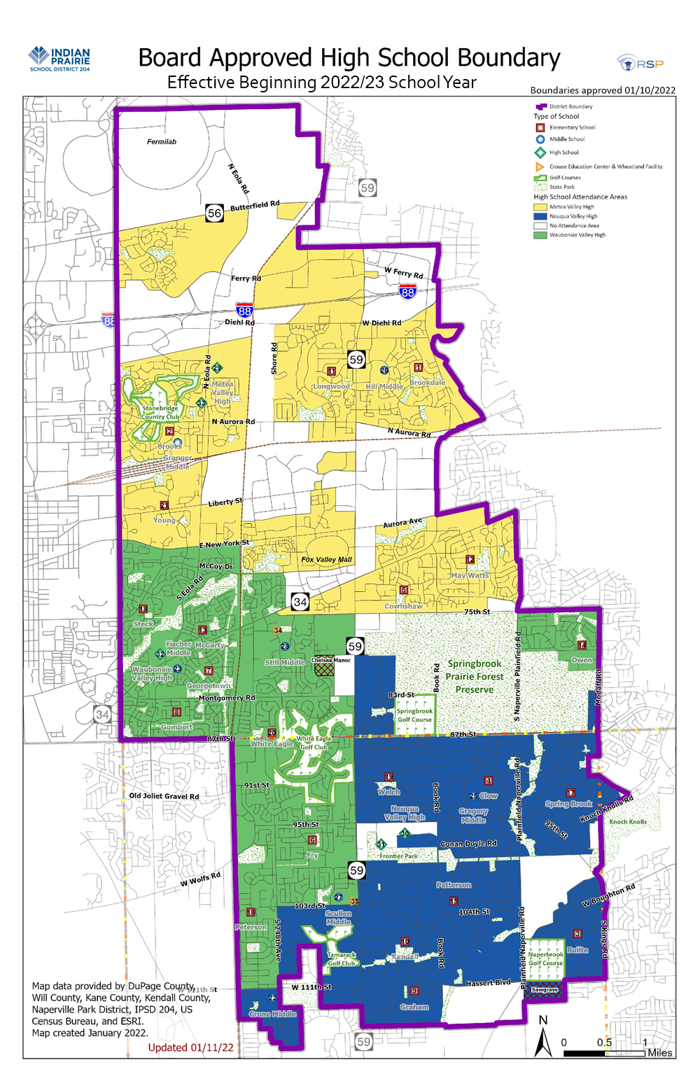 Boundary map - see Subdivisions dropdown above for text version