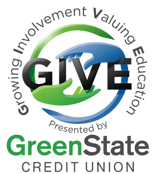 GIVE logo: Growing Involvement, Valuing Education